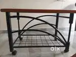 Tipoi with SS AND WOODEN TOP GLASS