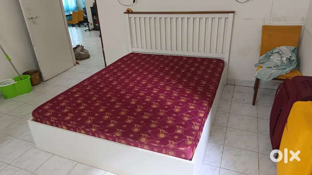 Modular Queen size Box Bed with Two Mattresses