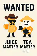 Wanted Juice & Tea Master
