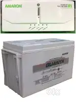 AMARON INVERTER + AMARON BATTERY + TROLLEY + DELIVERY IN CITY LIMITS
