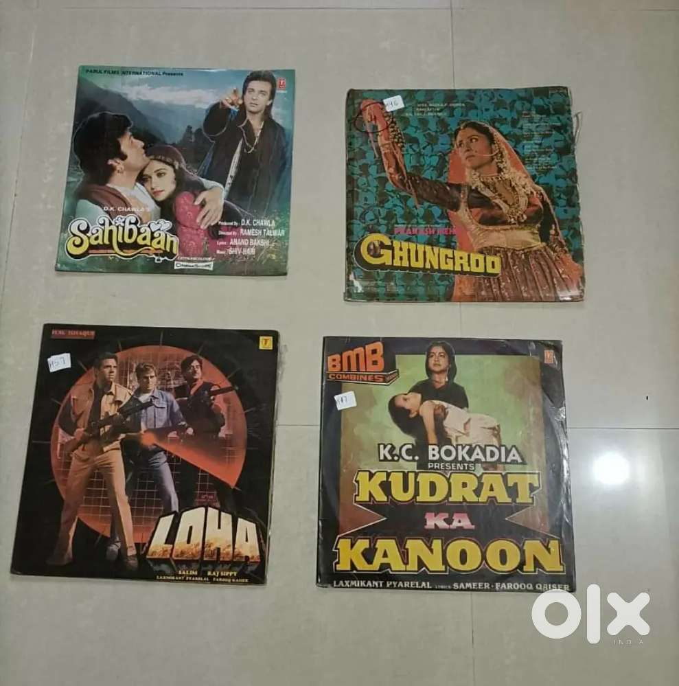 LP/EP Records of hindi/English and non film  songs