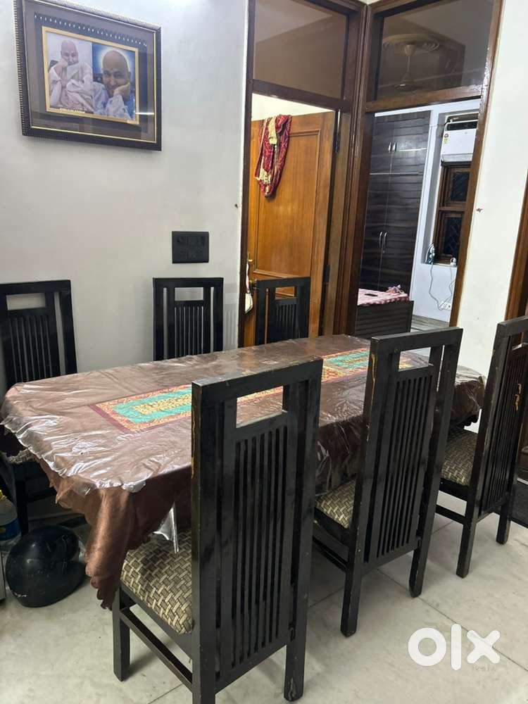 6 Seater Solid Wood Dining Table – Elegant Design & good finish