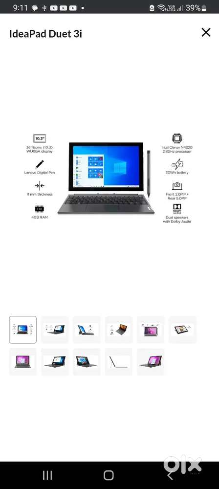 Lenovo ideapad duet 3i