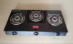 Prestige 3 burner glass top gas stove only 4 years old.