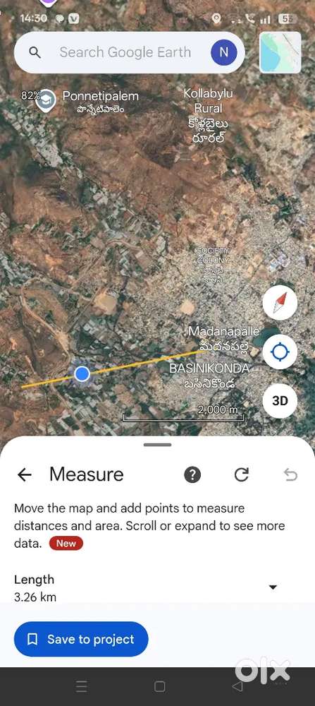 20kuntalu each kunta150000  land Madanapalli bangalore busstand to 4km