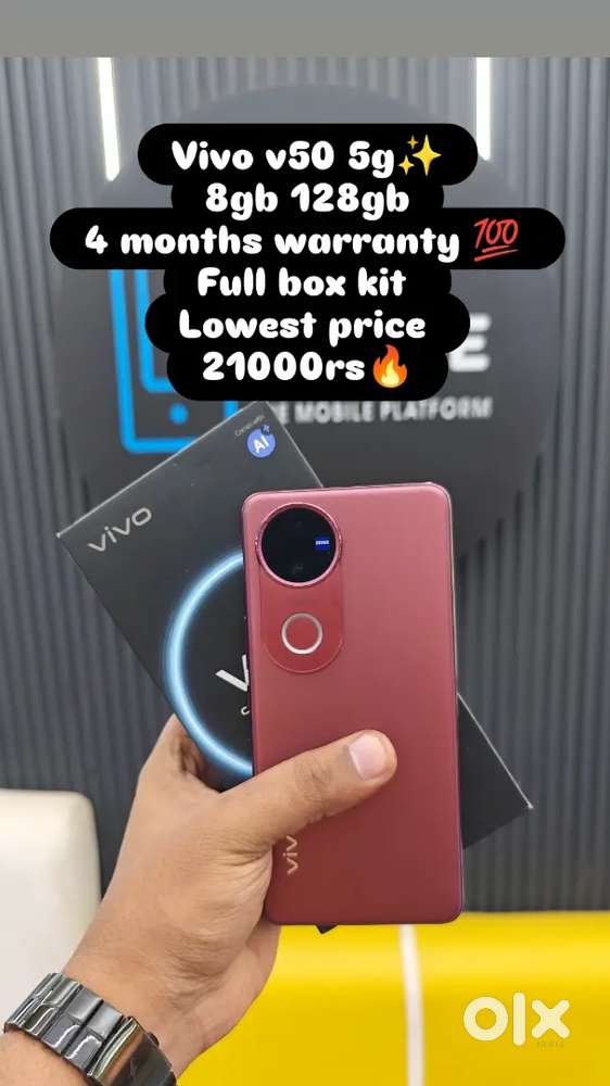 Vivo v50 8gb 128gb 4 months warranty brand new condition full box kit