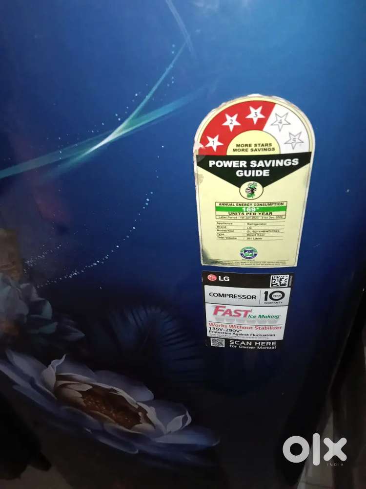 New fridge unused and unscared condition with bill 18000