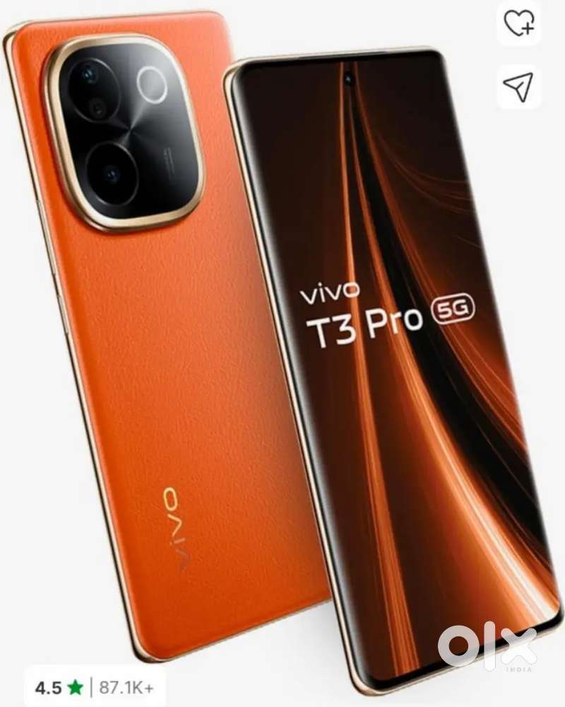 Vivo t3 pro 5g (RAM 8GB , ROM 256GB) with warranty