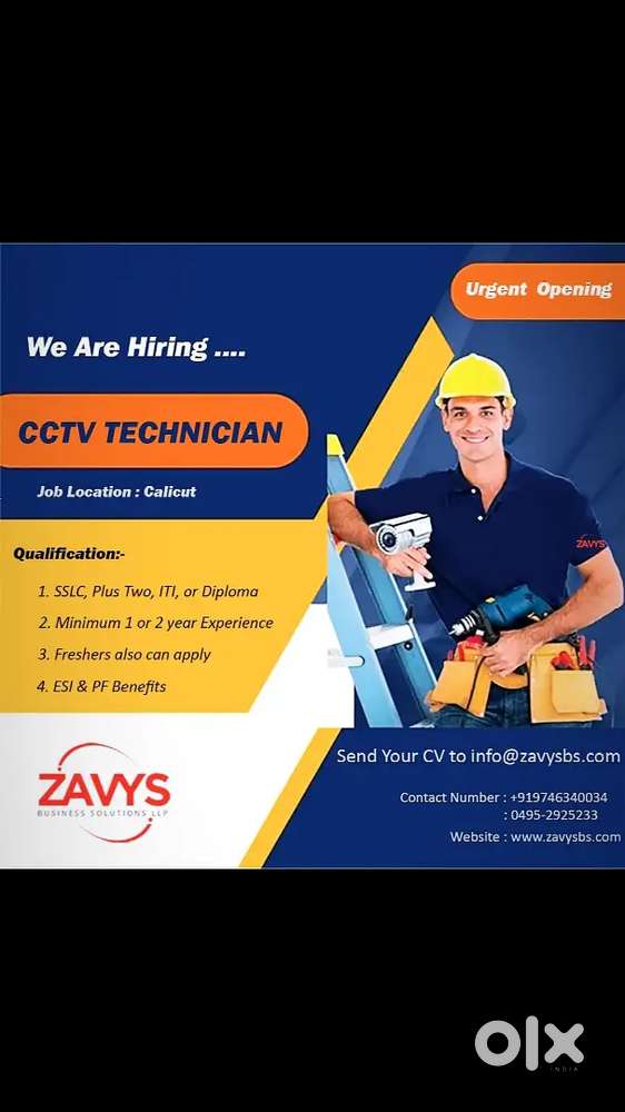 CCTV technician post