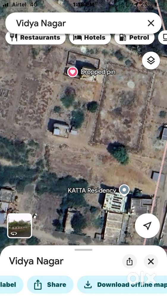 1200 sq ft east facing plot at Vidyanagar 7th cross Near OPD Hospital