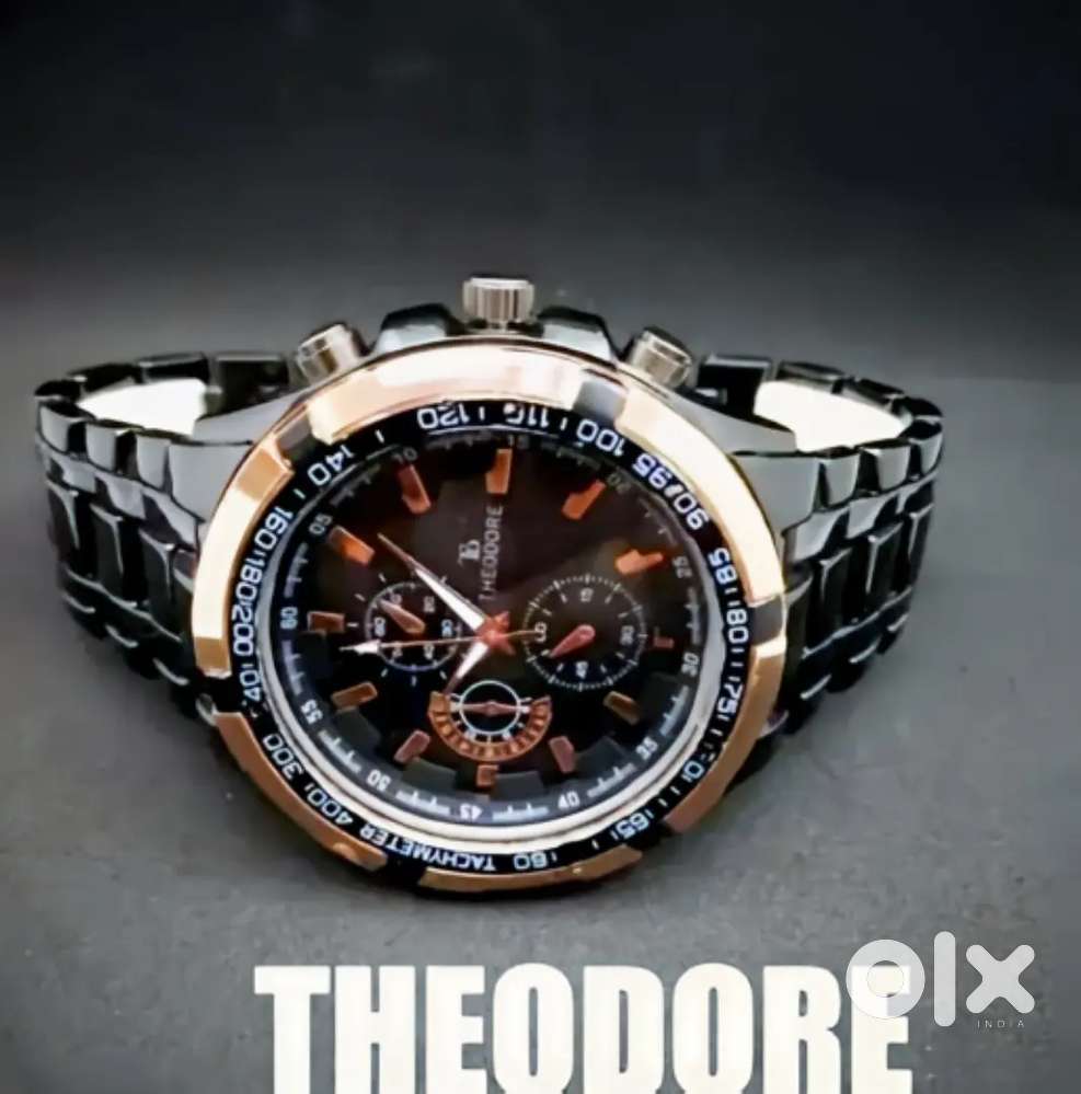 Premium Black Heavy Metal Analog Watch for Men