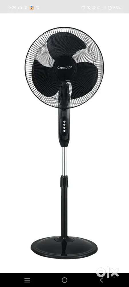 Stand fan 5 month use fan crompton brand new condition