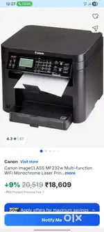 Canon image Class MF 232w multi-functional WiFi monochromelaserprinter