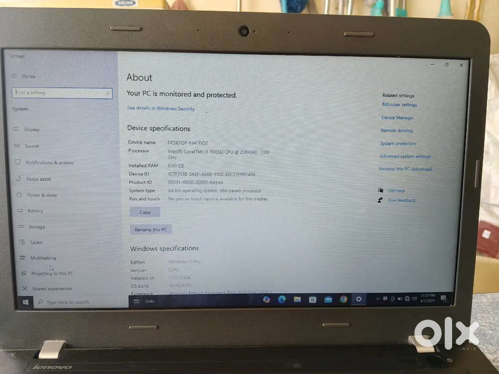 laptop 8gb 500gb i3 processor