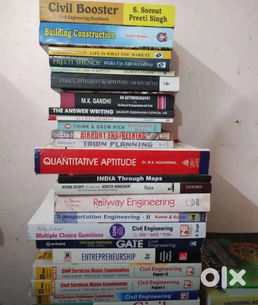 ESE ,GATE CE  , UPSC , Self help books for SALE