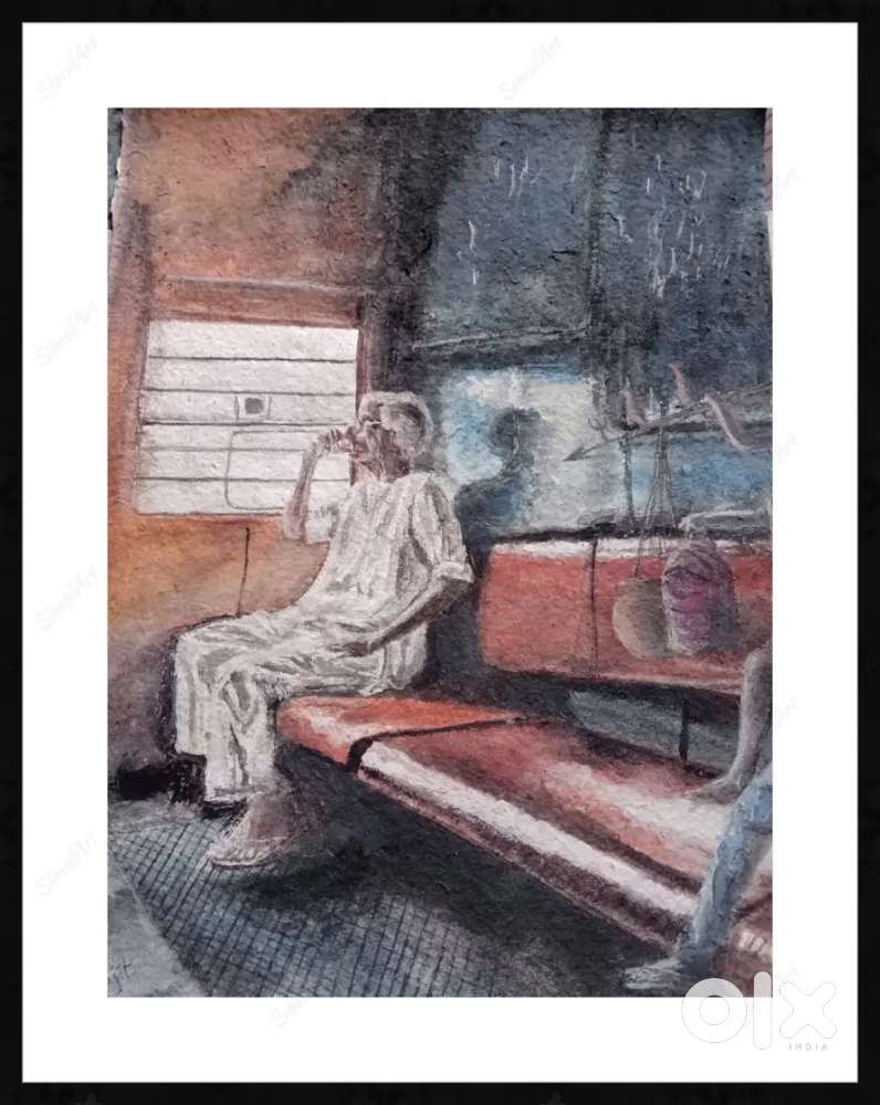 Tarakeswar local watercolor painting.