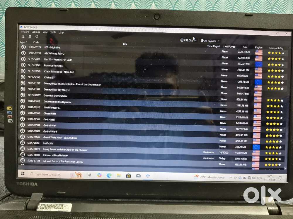 Vintage game enabled I3 Laptop