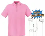Polo Cotton t-shirt with free Earphones