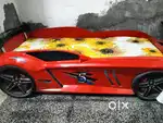 Kids Car Shaped Bed – Red Sports Car Design
