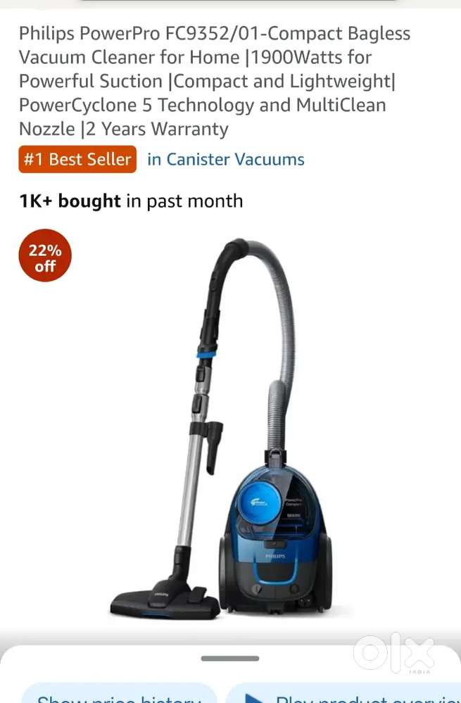 Philips PowerPro FC9352/01-Compact Bagless Vacuum Cleaner for Home 19