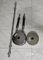 Stainless Steel Weight Plates + Barbell & Dumbbell Rods