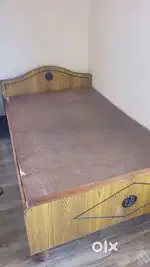 Double bed Teak wood size 75 x 45