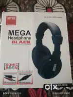 INTEX: MEGA MULTIMEDIA HEADPHONES WIRED HEADSET  ( BLACK ,ON THE EAR )