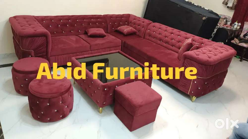 Latest design l shape corner sofa set 3 years warranty AA 41