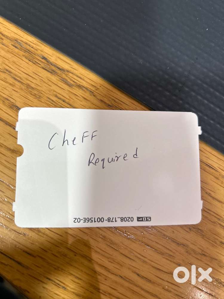 Cheff for juies/milkshakes/ frozen items/tea/ bun Maska