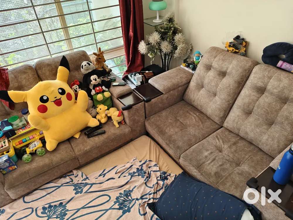 Sofa 4 Seater (2+2) with Soft fabric design