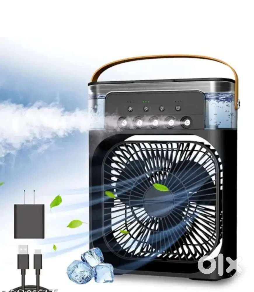 MINI AIR COOLER COOL MIST FAN WITH LED LIGHTS
