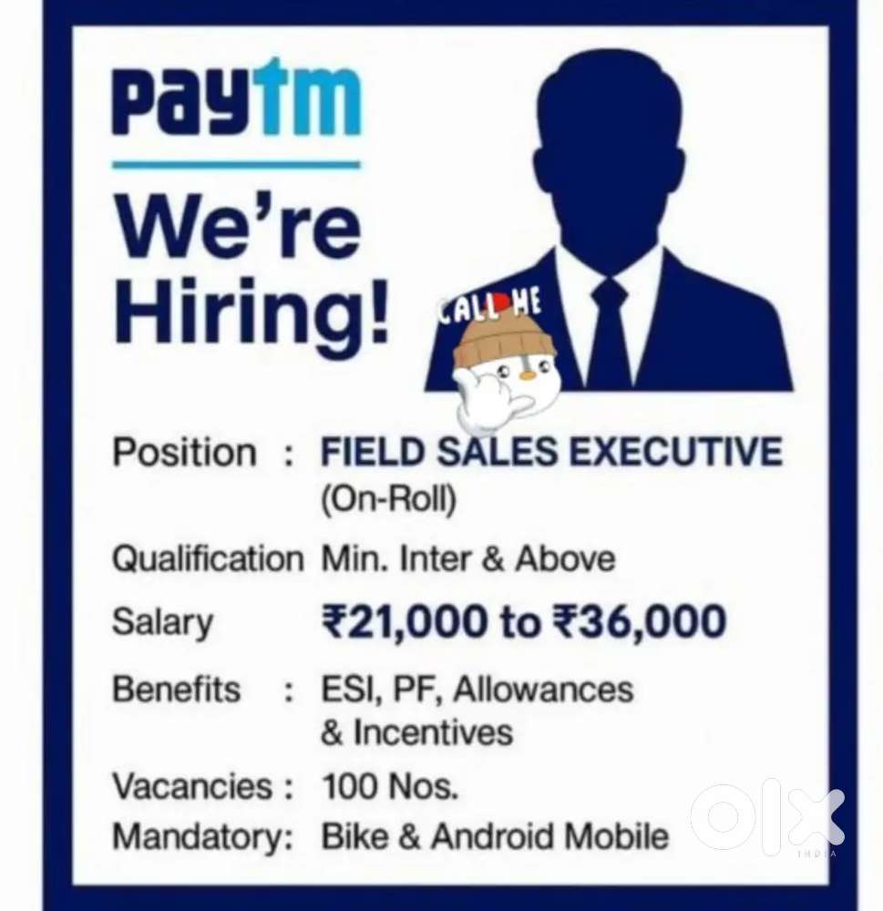Paytm hiring for FSE ON ROLE JOB'S