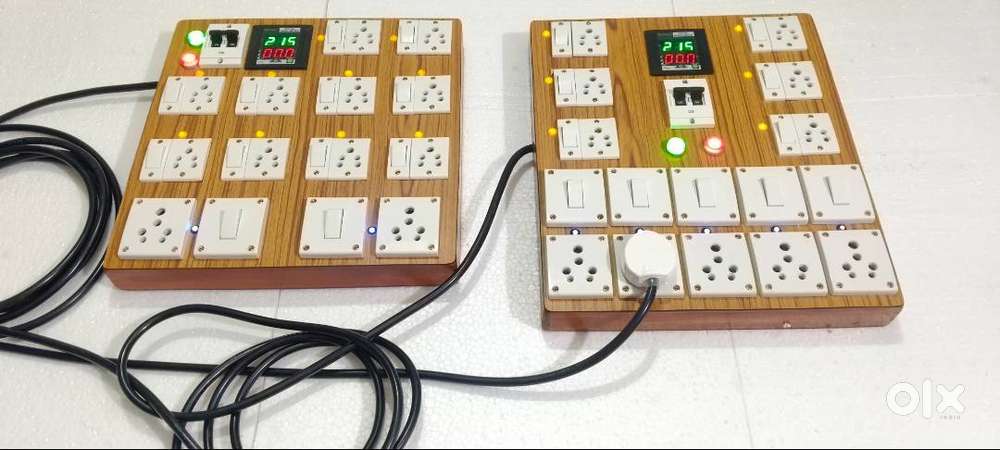 Branded Non Modular Screw type MCB RCCB 63A Wooden plywood Made Board