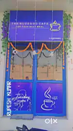 This is a cafe door