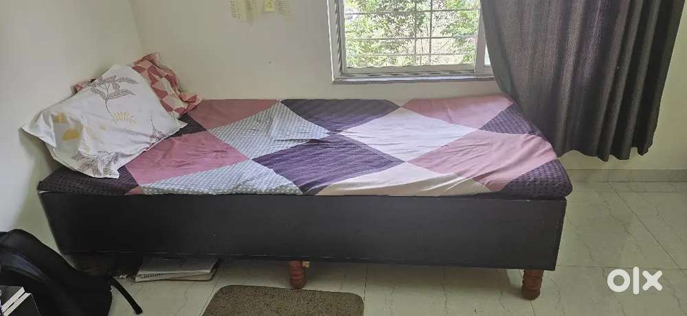 Bed, Wardrobe, Side Table, Big Mirror, Kitchen Rack, Small Table