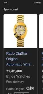 Rado mens watch for sale in mint condition original
