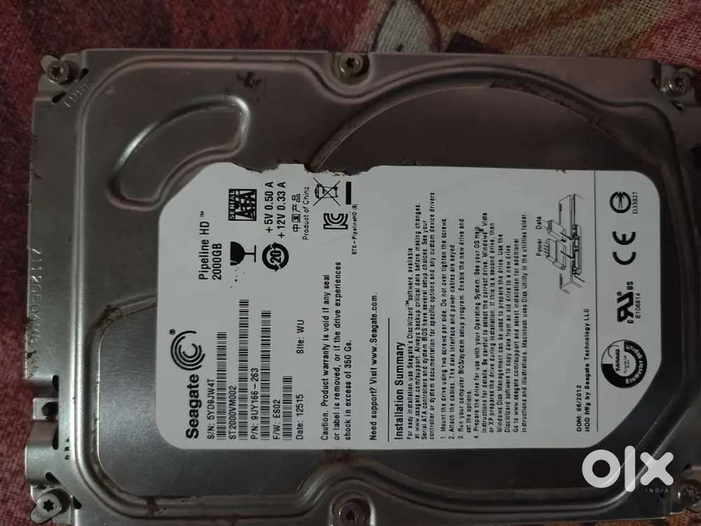 Seagate 2000gb hdd