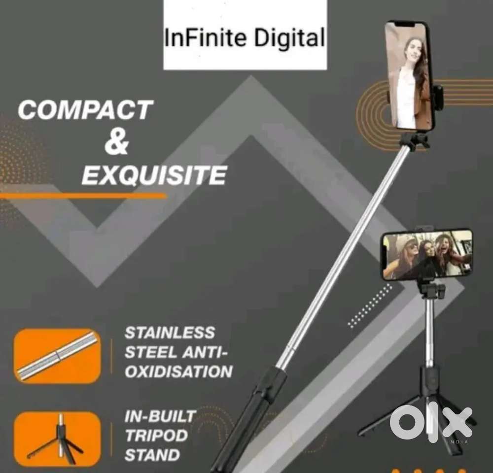 Wireless Bluetooth Foldable XT-02 Mini Tripod Extendable Selfie stick