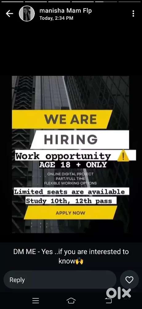 Work from home opportunity