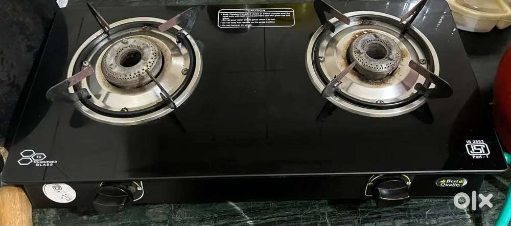 Gas (2 stove) + Cylinder (7 ltr)