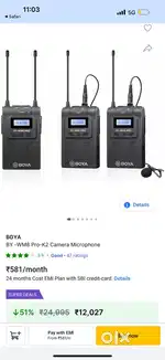 Boya WM8 Pro Mic for Sell