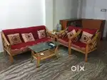 Sofa set with center table