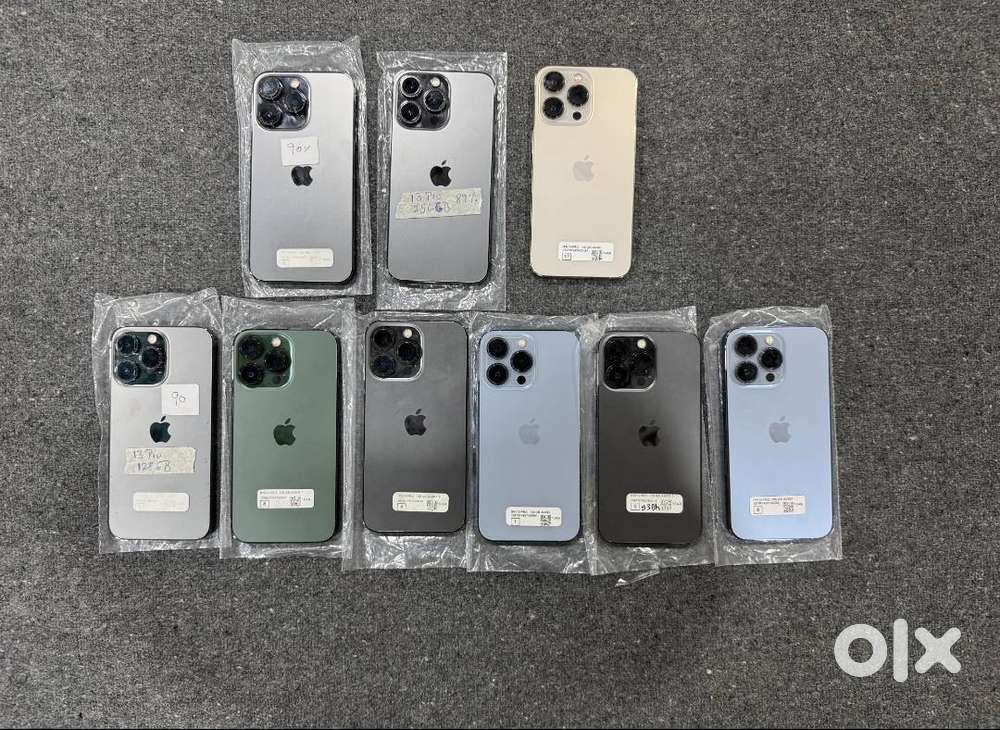 iPhone 13 Pro 128GB-256GB, Excellent Condition, Mix Colors, 89%-93% BH