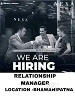 Requirement for sales at nexa showroom bhawanipatna