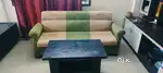 3 seater sofa with center table