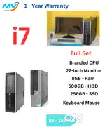 HDMI  Keyboard Mouse  SSD - 128GB  HDMI  CPU - i7 Process  Ram - 8GB D