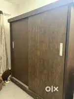 Double sliding door wardrobe