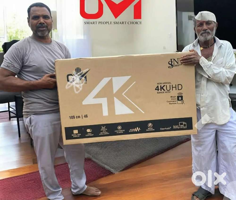4K New Led TV 42 Inch Voice Remote Android Frameless Warranty 1year