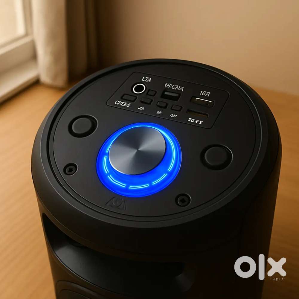 H6 HIGHER EXTRA GIANT BASS BLUETOOTH SPEAKER, MIC,1.5FT NEW BOX