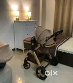 2 in 1 stroller cum bassinet - huny huny
